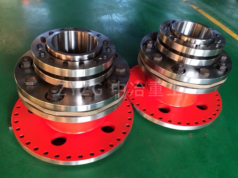 膜片聯軸器通過彈性強度來補償兩軸位移